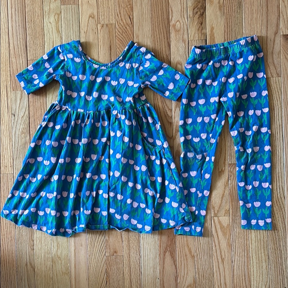 Hanna Andersson Tulip Dress and Leggings Set